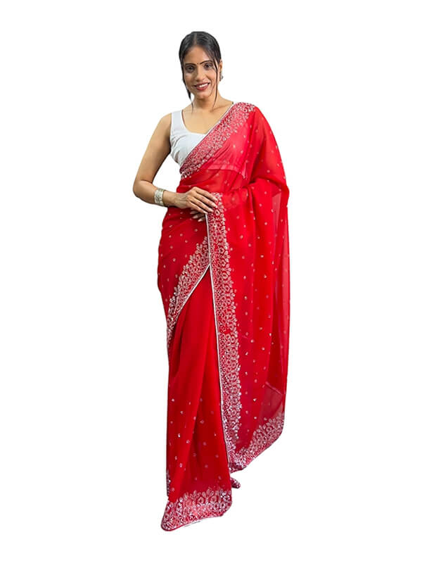 Red Pattu Kanjivaram Silk Saree